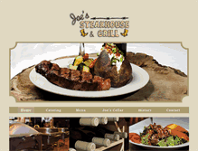 Tablet Screenshot of joessteakhouse.com